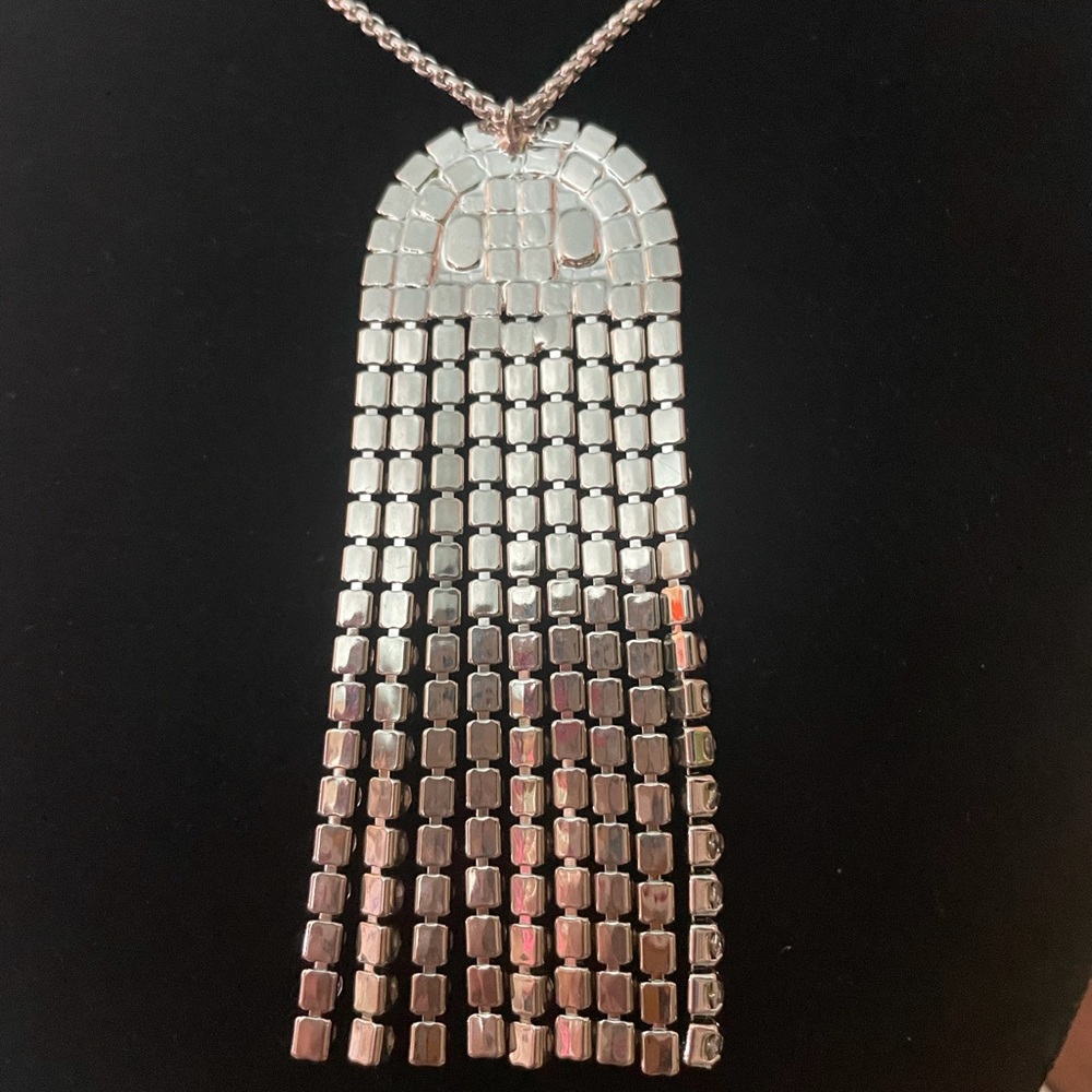 Vera Wang Necklace Halloween New Ghost Sophisticated Long Rhinestones NWT - Picture 10 of 14